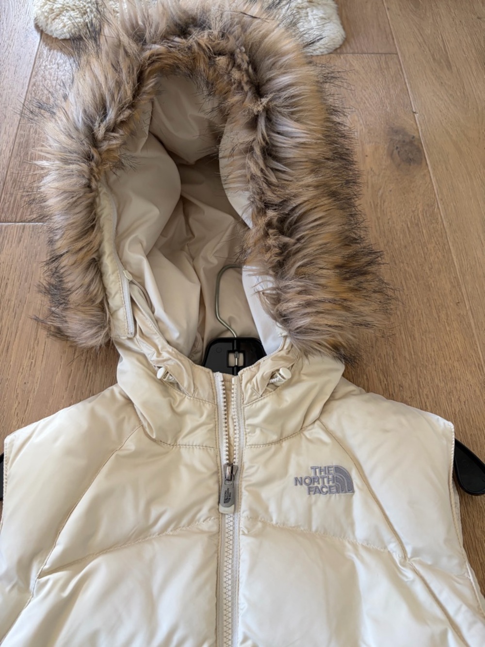 The North Face Faux Fur-Trim Puffer Down Vest